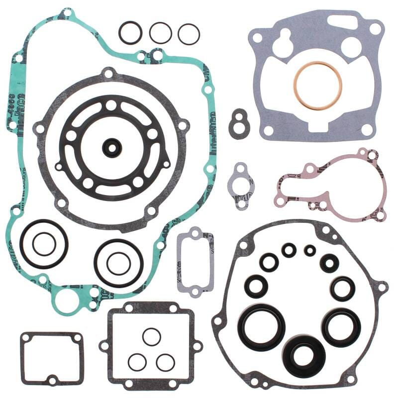 Vertex Pistons — Vertex Gaskets 92-93 Kawasaki KX125 Complete Gasket Kit w/ Oil Seals