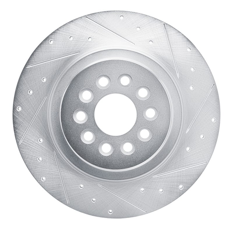 R1 Concepts — R1 03-05 Jaguar S-Type Rear Right Drilled & Slotted Silver Brake Rotor
R1 Brake Rotor Drill