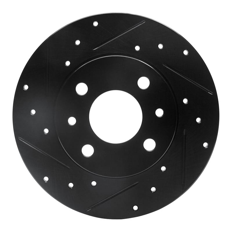 R1 Concepts — R1 2009-2019 Fiat 500 (Mexico) Rear Left Drilled & Slotted Black Brake Rotor
R1 Brake Rotor Drill