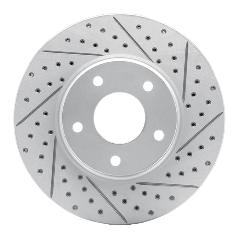 R1 Concepts — R1 02-17 Infiniti M45 Front Right Drilled & Slotted Geo-Carbon Rotor