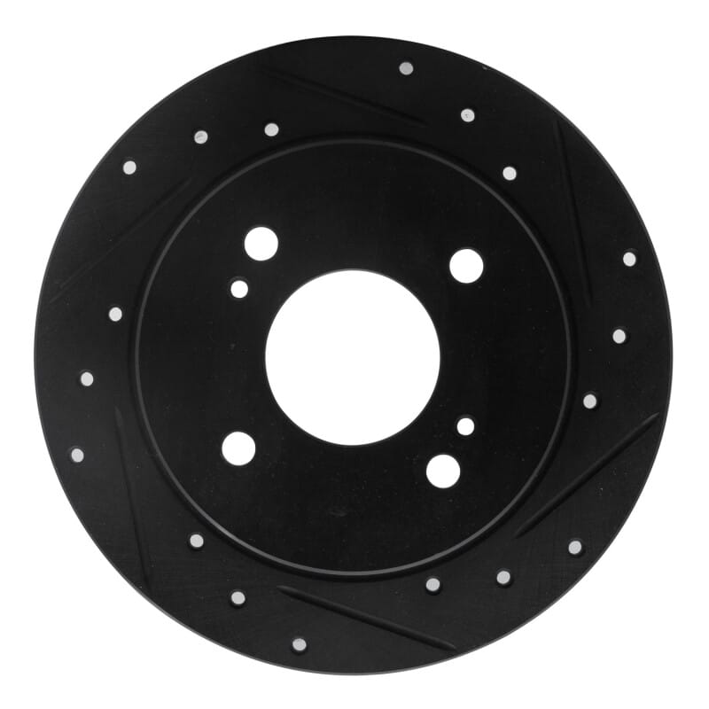 R1 Concepts — R1 82-88 Nissan 280ZX Rear Right Drilled & Slotted Black Brake Rotor
R1 Brake Rotor Drill