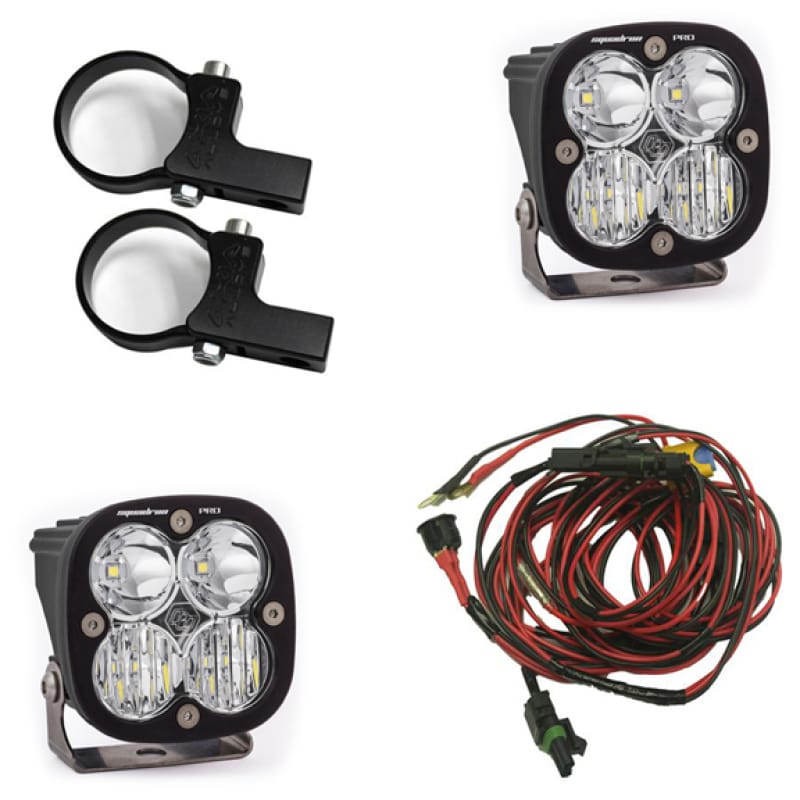 Baja Designs — Baja Designs Squadron Pro LED Light Pods Kit w/Horizontal Mounts/1.75in Harness