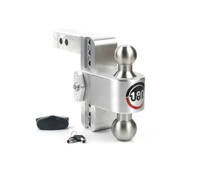 Weigh Safe — Weigh Safe 180 Hitch 6in Drop Hitch & 2in Shank (10K/12.5K GTWR) - Aluminum