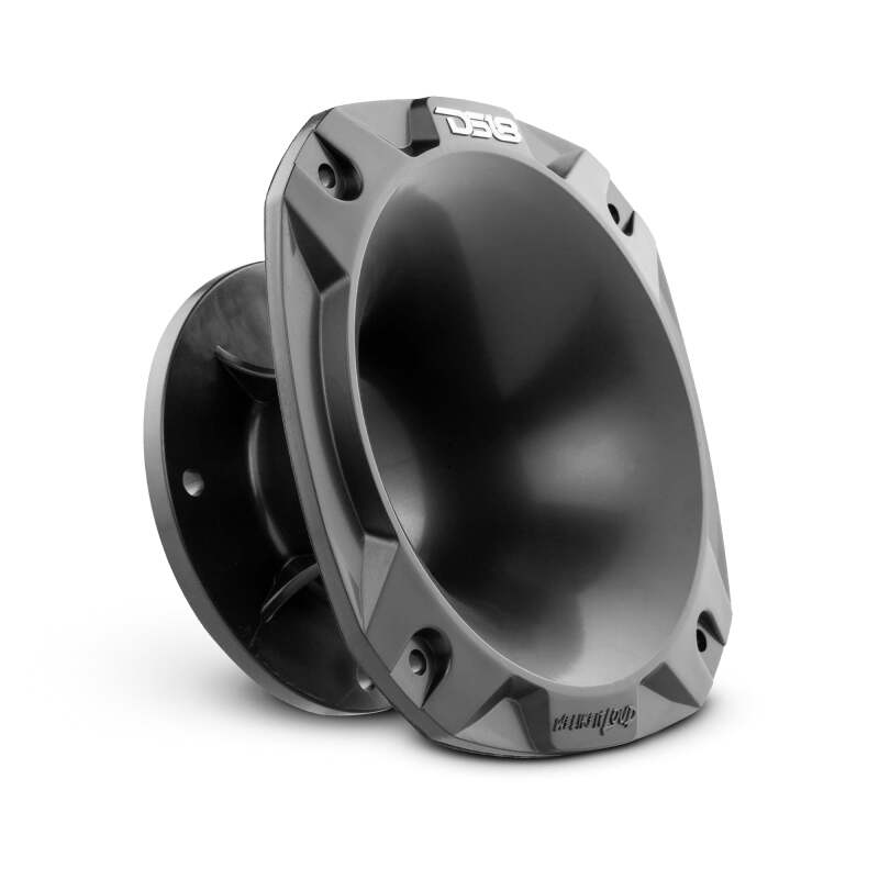 DS18 — DS18 2in Short Bolt-On Throat Horn 57 Degree 2.6in Depth Black Plastic