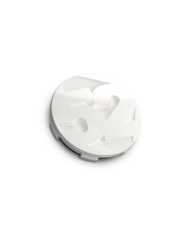 fifteen52 — fifteen52 65mm Snap In Center Cap Single for Rally Sport/MX/SV Wheels - Rally White (Gloss White)