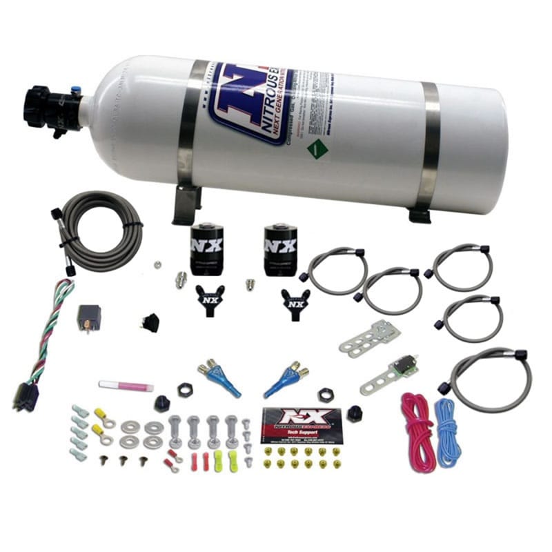 Nitrous Express — Nitrous Express 08-10 Dodge Viper EFI Dual Nozzle (100-300HP) w/15lb Bottle
Injection System Kit
N2OSys