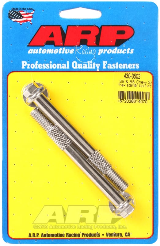 ARP — ARP SB & BB Chevy 3/8 Hex SS Pro Stock Starter Bolt Kit