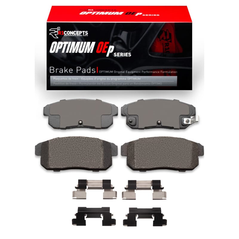 R1 Concepts — R1 04-11 Mazda RX-8 Rear Optimum OE Pads & Hardware Kit
R1 Optimum Oe Pads a