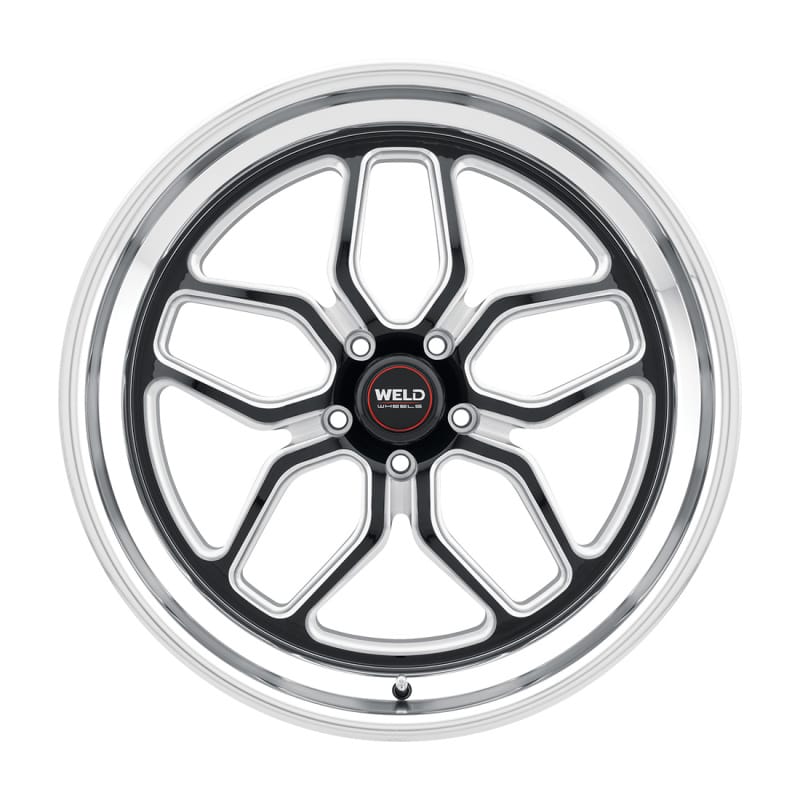 Weld — Weld S107 22X10.5 Laguna 5X127 ET13 BS6.25 Gloss Black MIL Dia 78.1