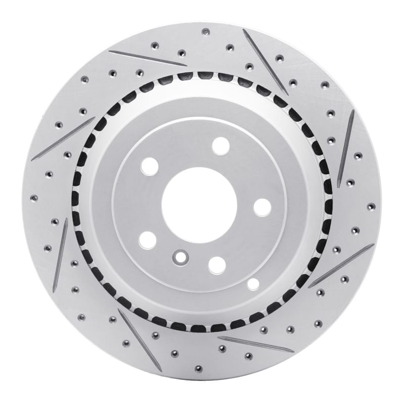R1 Concepts — R1 06-12 Mercedes-Benz Ml450 Rear Right Drilled & Slotted Geo-Carbon Rotor