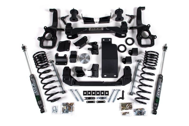 Zone Offroad — Zone Offroad 2025 Ram 1500 4WD 6in Front 5in Rear Susp. Lift System - Std Bore - Nitro Rear Shocks