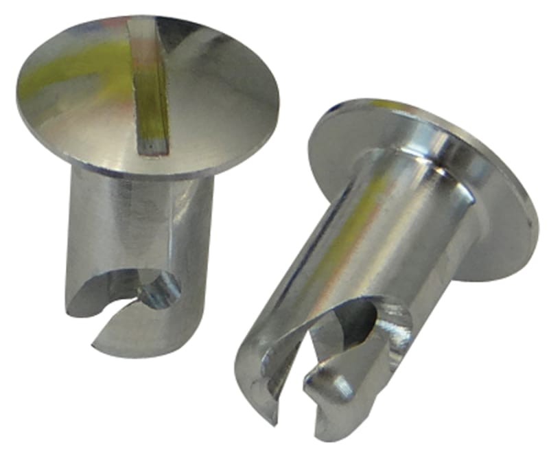 Moroso — Moroso Quick Fastener - Oval Head - 5/16in x .450in - Aluminum - 10 Pack