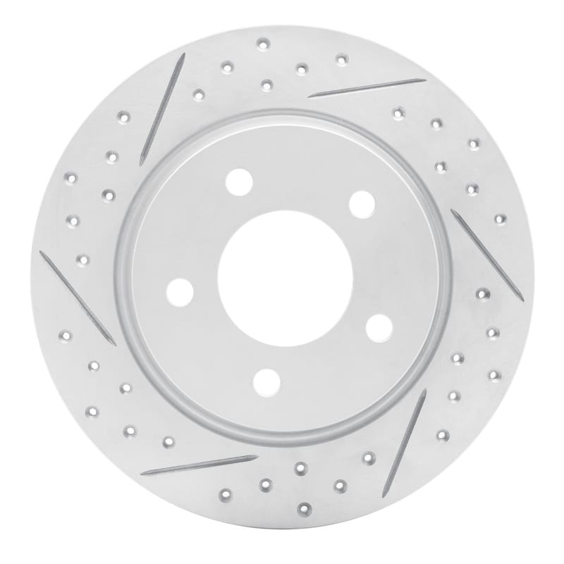 R1 Concepts — R1 04-13 Mazda 3 Rear Left Drilled & Slotted Geo-Carbon Rotor
