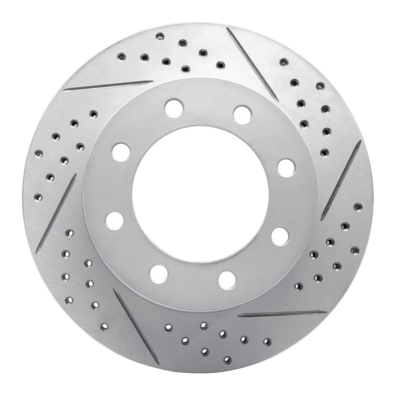R1 Concepts — R1 05-12 Ford F-350 Super Duty 4WD Front Right Drilled & Slotted Geo-Carbon Rotor