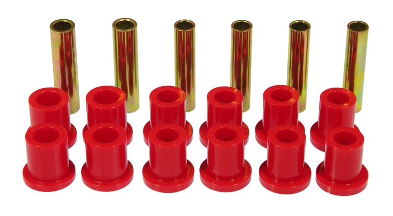 Prothane — Prothane 73-79 Ford F100/150 4wd Rear Spring & Shackle Bushings - Red
SPRING/SHACKLE BUSH