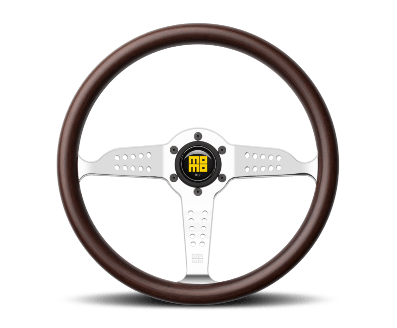 MOMO — Momo Super Grand Prix Steering Wheel 350 mm - Mahogany Wood/Polished Spokes