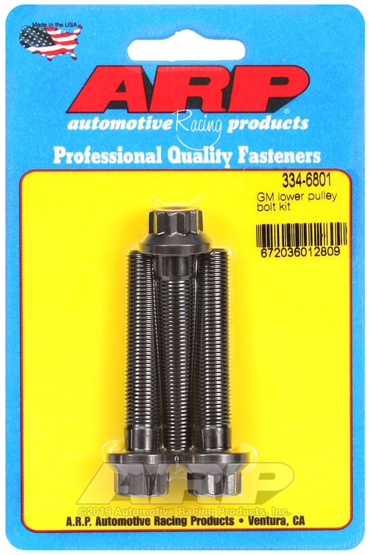 ARP — ARP GM Small Block / Big Block 3 Bolt 12pt Lower Pulley Bolt Kit