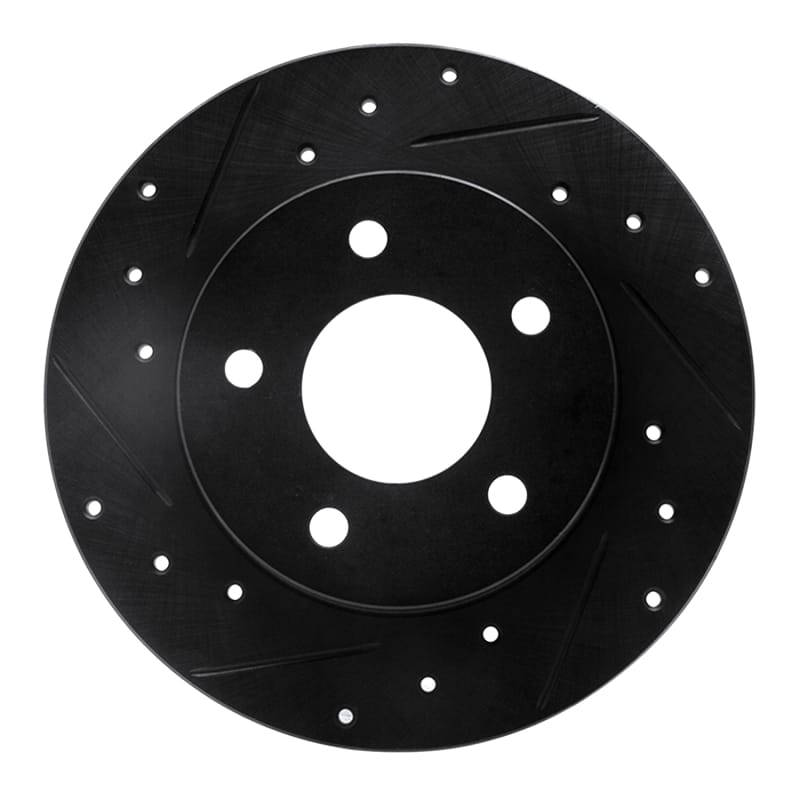 R1 Concepts — R1 88-92 Dodge Monaco Rear Left Drilled & Slotted Black Brake Rotor
R1 Brake Rotor Drill