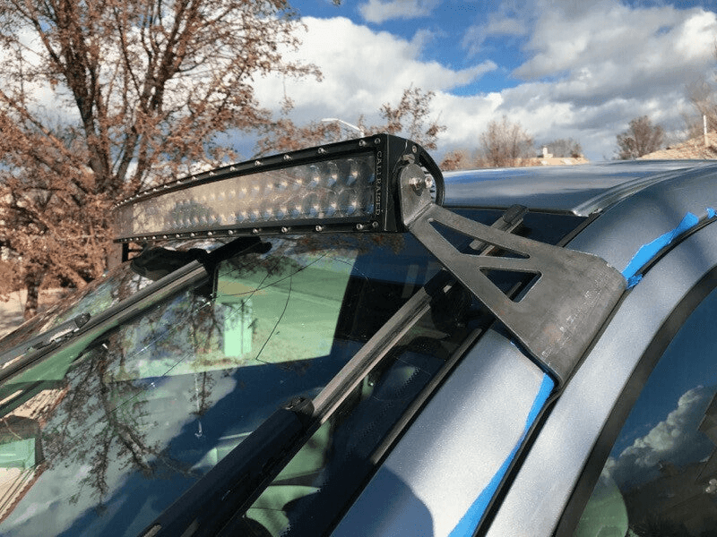 Cali Raised LED — Cali Raised 2007-2021 Toyota Tundra 52 Curved Led Light Bar Roof Brackets Kit - W/5D Optic Osram 5