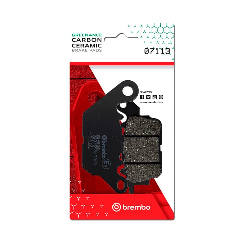 Brembo OE Powersports — Brembo OE Yamaha DElight Carbon Ceramic Brake Pad - Front