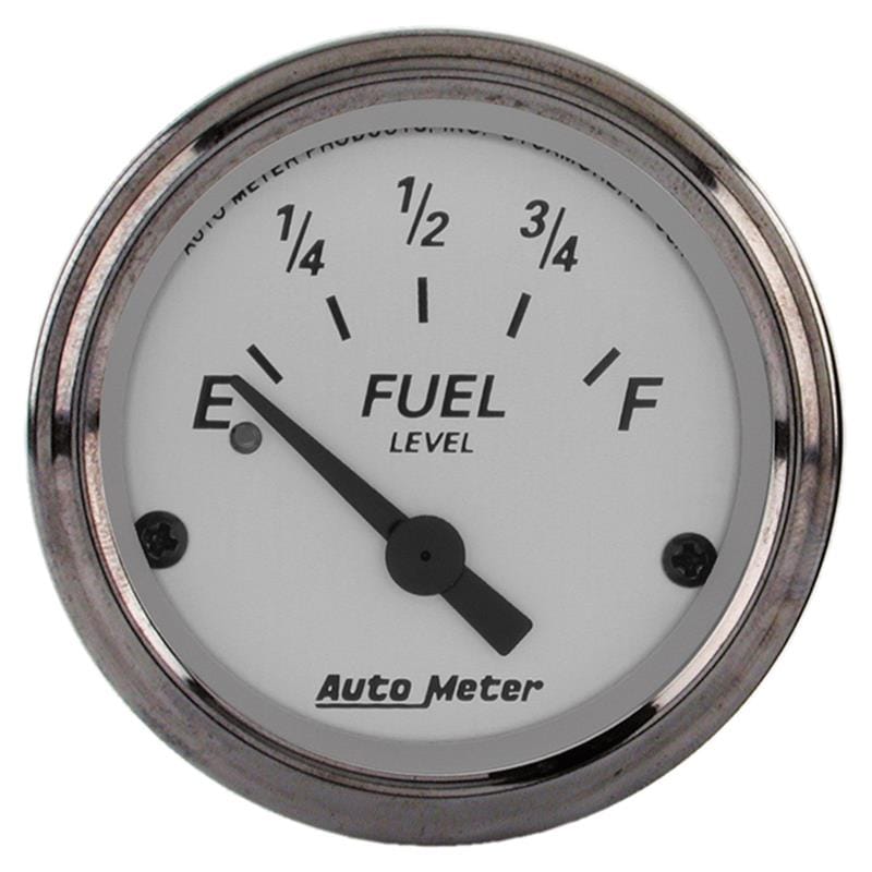 AutoMeter — AutoMeter Gauge Fuel Level 2-1/16in. 240 Ohm(e) to 33 Ohm(f) Elec American Platinum
GA 2" FUEL 240-33 AP