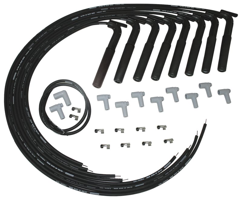 Moroso — Moroso Universal/Hemi/BAE-AJPE Ignition Wire Set - Ultra 40 - Unsleeved - Black