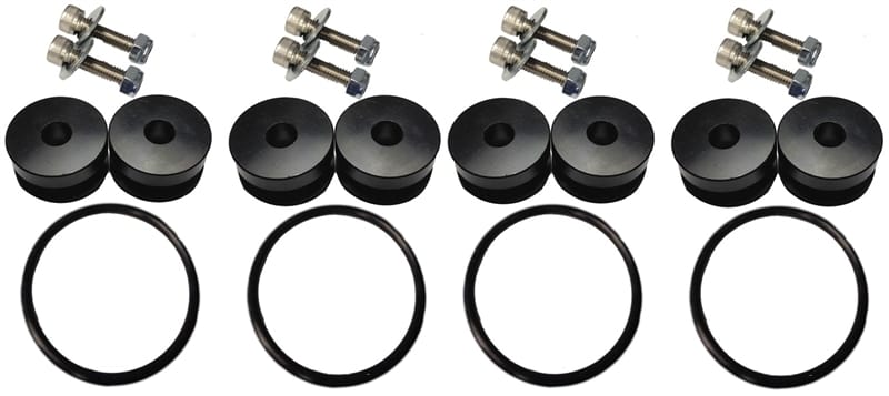 Torque Solution — Torque Solution Billet Bumper Quick Release Kit Combo (Black): Universal