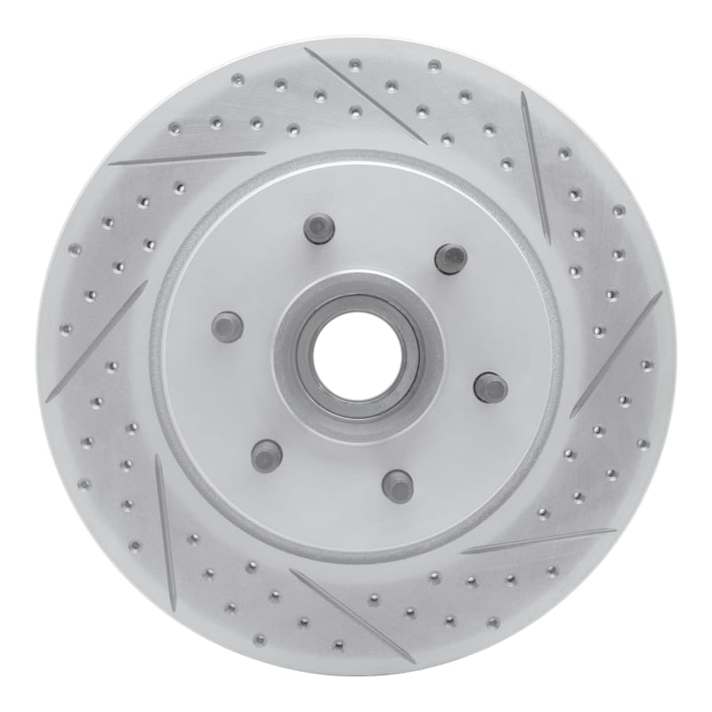 R1 Concepts — R1 04-08 Ford F-150 Rwd Front Right Drilled & Slotted Geo-Carbon Rotor
