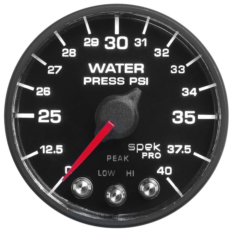 AutoMeter — Autometer Spek-Pro - Nascar 2-1/16in Water Press 0- 40 psi Bfb
GA 2" WP 40 BFB SPEK