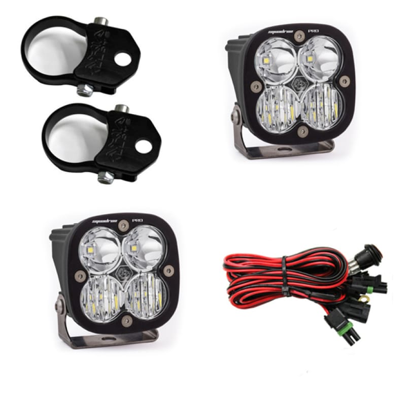 Baja Designs — Baja Designs Squadron Pro LED Light Pods Kit w/Vertical Mounts/1.75in Harness