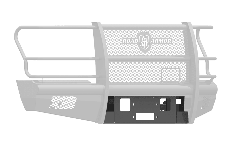 Road Armor — Road Armor 17-20 Ford F-250 Vaquero Front Winch Plate - Tex Blk
