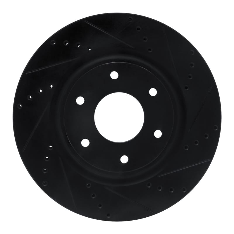 R1 Concepts — R1 05-07 Infiniti QX56 Front Right Drilled & Slotted Black Brake Rotor
R1 Brake Rotor Drill