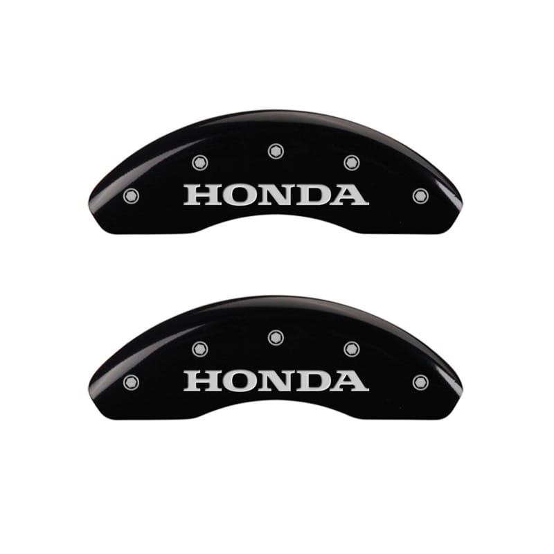 MGP — MGP Front set 2 Caliper Covers Engraved Front Honda Black finish silver ch
Caliper Covers