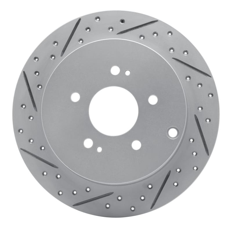 R1 Concepts — R1 04-11 Mitsubishi Grandis (Mexico) Rear Left Drilled & Slotted Geo-Carbon Rotor