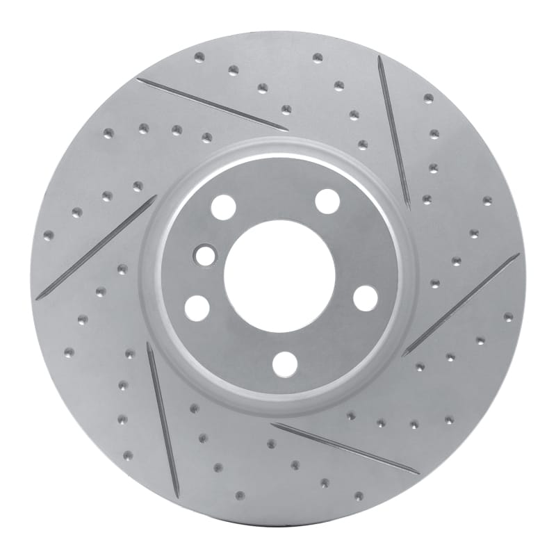 R1 Concepts — R1 16-18 BMW X4 Left Front Drilled & Slotted Geo-Carbon Rotor