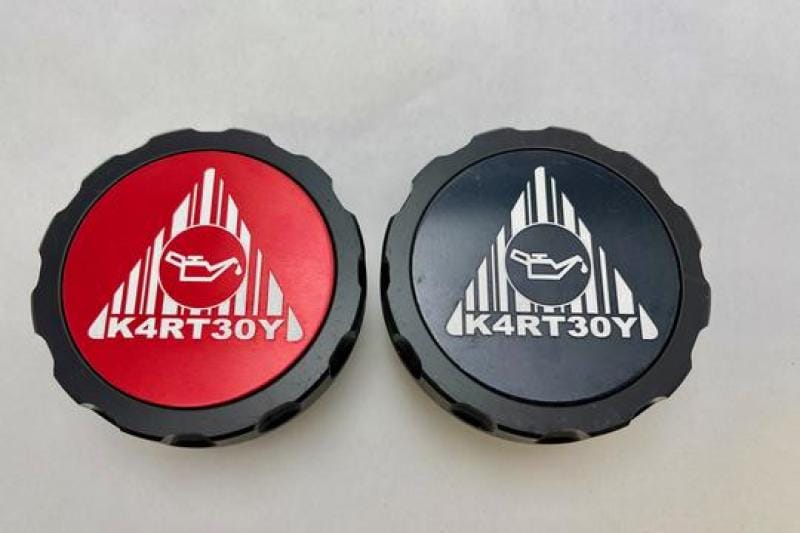 Kartboy — Kartboy Subaru Oil Cap w/Black and Red Center Logo Inserts