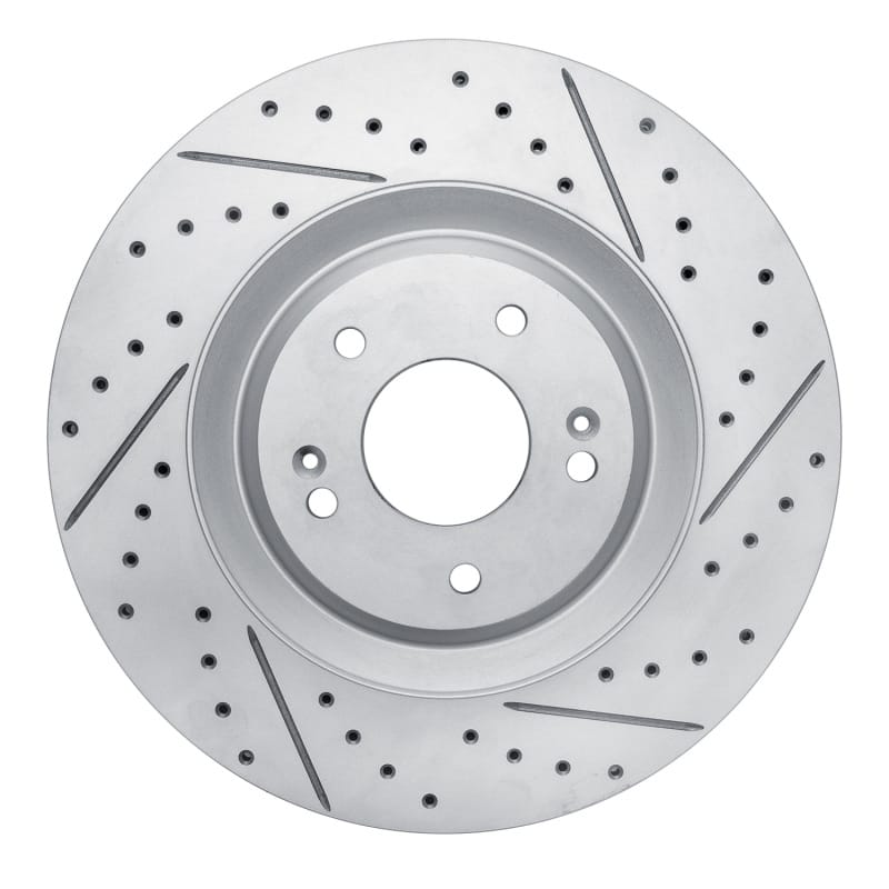 R1 Concepts — R1 19-22 Hyundai Veloster N Front Right Drilled & Slotted Geo-Carbon Rotor