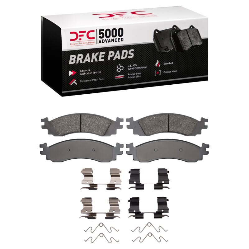 DFC — DFC 06-10 Ford Explorer Sport Trac Front 5000 Advanced Ceramic Brake Pads and Hardware Kit
DFC Brake Pad Set