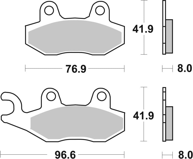 Brembo OE Powersports — Brembo OE 95-99 Cagiva Canyon 600cc Sinter Brake Pad - Front
