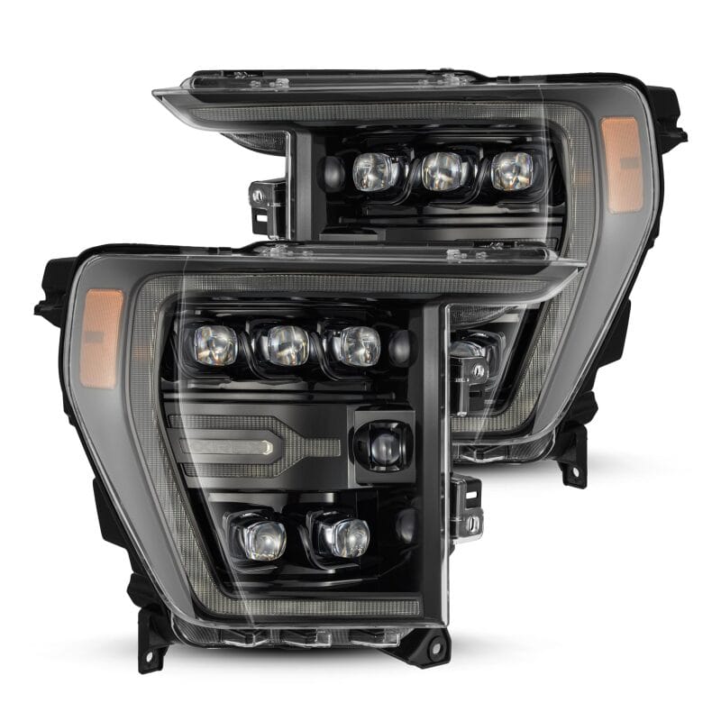 AlphaRex — AlphaRex 21-22 Ford F-150 NOVA LED Proj Headlights Plank Style Alpha Blk w/Activ Light/Seq Signal
Projector Headlights