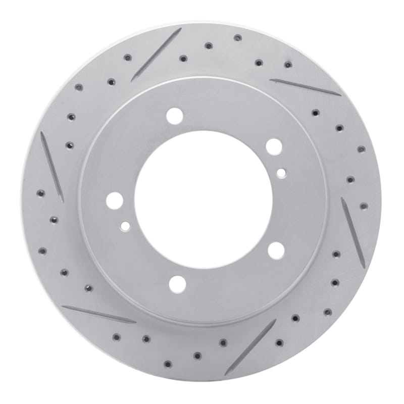R1 Concepts — R1 99-04 Chevrolet Tracker Front Left Drilled & Slotted Geo-Carbon Rotor