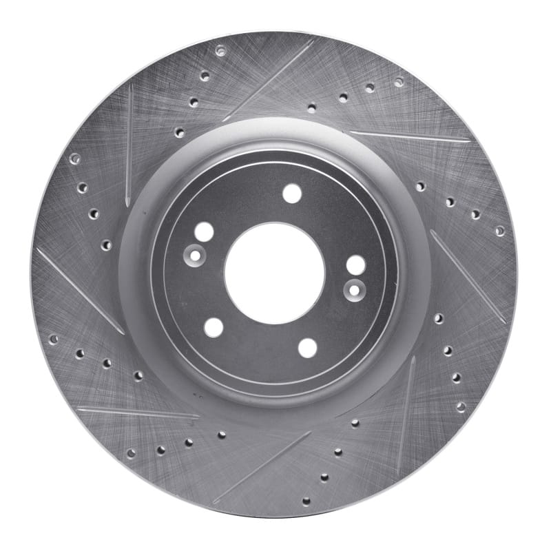 R1 Concepts — R1 18-22 Genesis G70 Front Left Drilled & Slotted Silver Brake Rotor
R1 Brake Rotor Drill