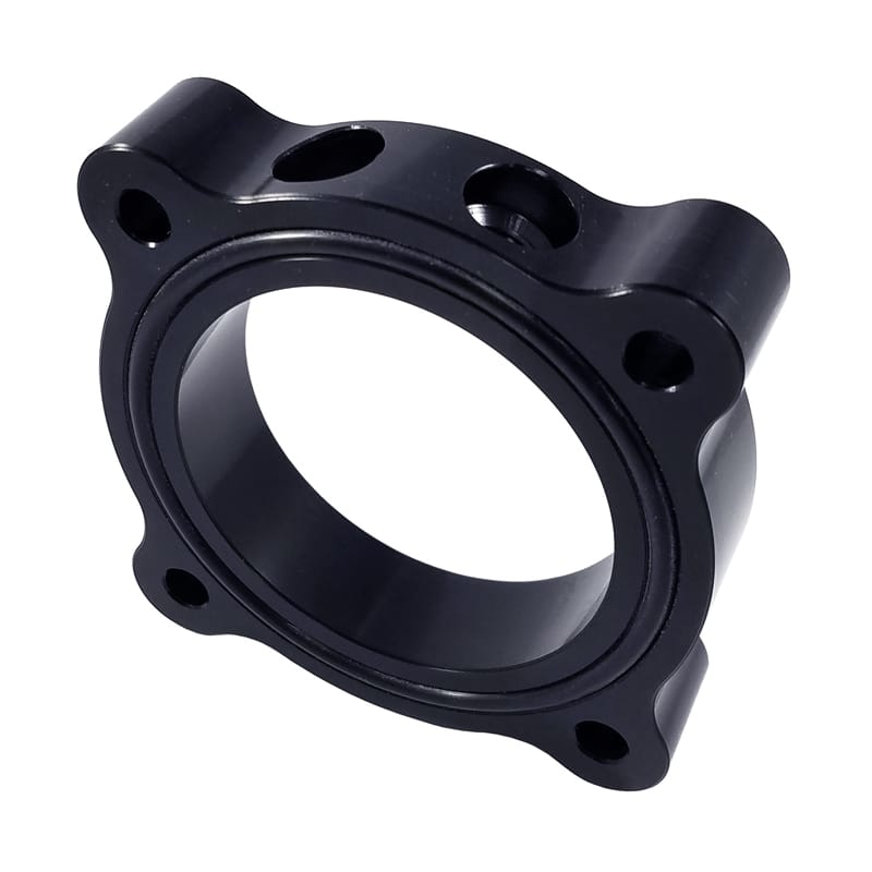 Torque Solution — Torque Solution Throttle Body Spacer 2015 Ford Mustang Ecoboost - Black