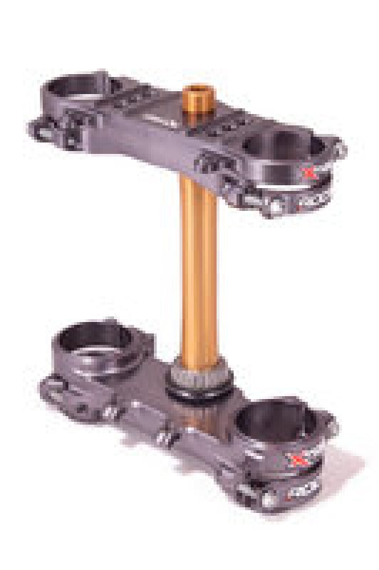 XTrig — XTrig 19+ Suzuki RM-Z 250/ 18+ RM-Z 450 ROCS Tech Triple Clamp 21.5 mm. Offset M12 - Gray