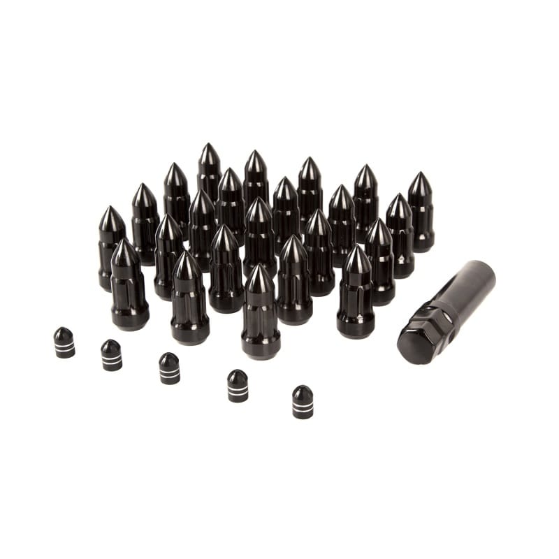 Rugged Ridge — Rugged Ridge Bullet Lug Nut and Valve Stem Cap Kit Black 1/2-20
OFFROAD_PERFORMANCEU