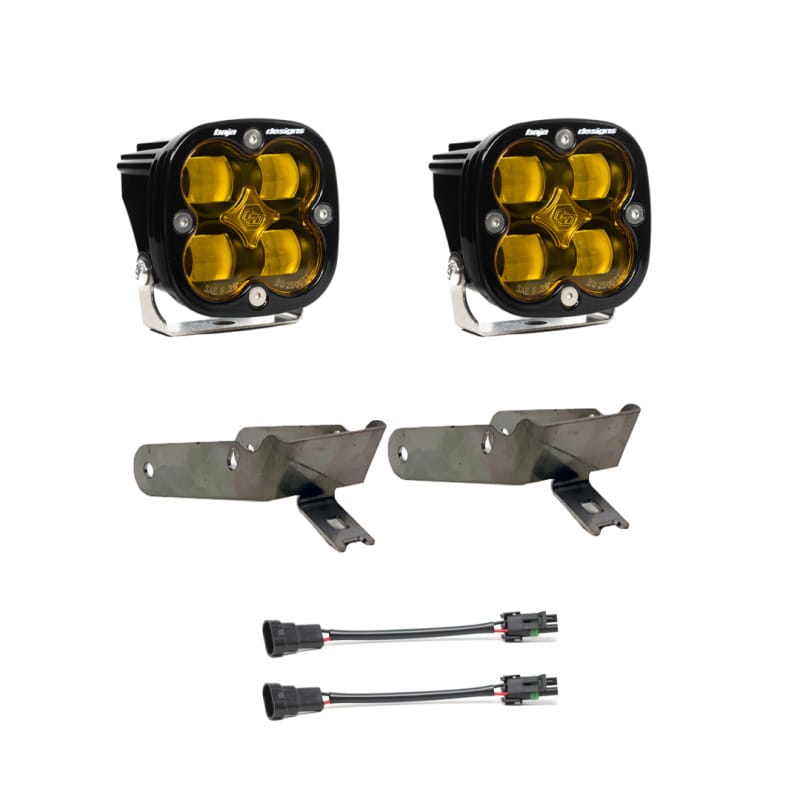 Baja Designs — Baja Designs 1999-2010 Ford Super Duty Fog Pocket Kit SAE Amber