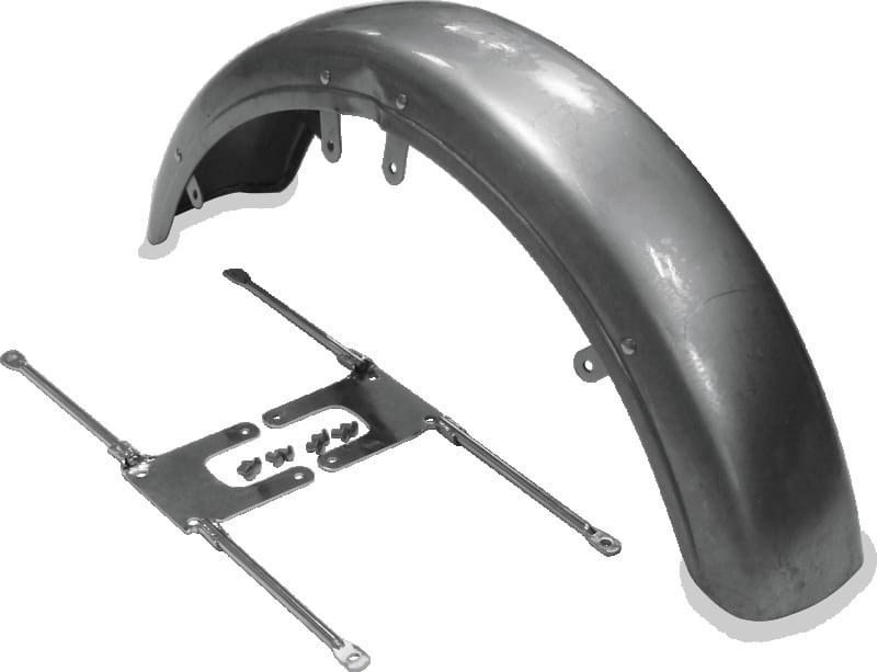 Bikers Choice — Bikers Choice 73-86 FX XL 82-94 FXR Front Fender W/Chrome Brackets Replaces H-D 59007-73A 59111-74