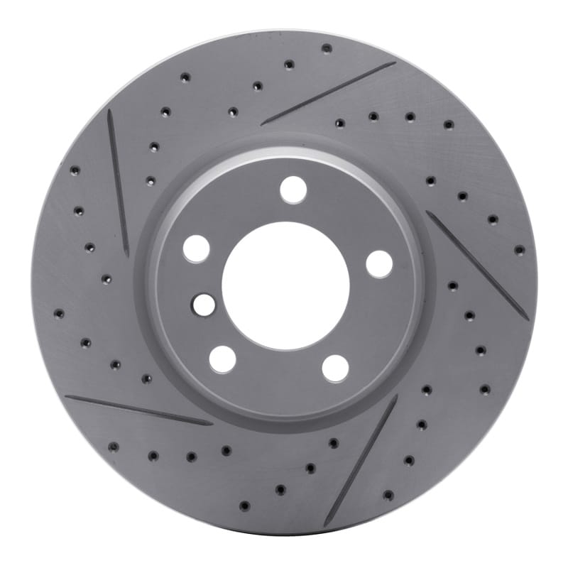 R1 Concepts — R1 12-18 BMW 328I Xdrive Front Right Drilled & Slotted Geo-Carbon Rotor