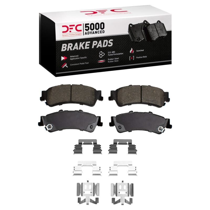 DFC — DFC 99-11 Cadillac DeVille Rear 5000 Advanced Ceramic Brake Pads and Hardware Kit
DFC Brake Pad Set