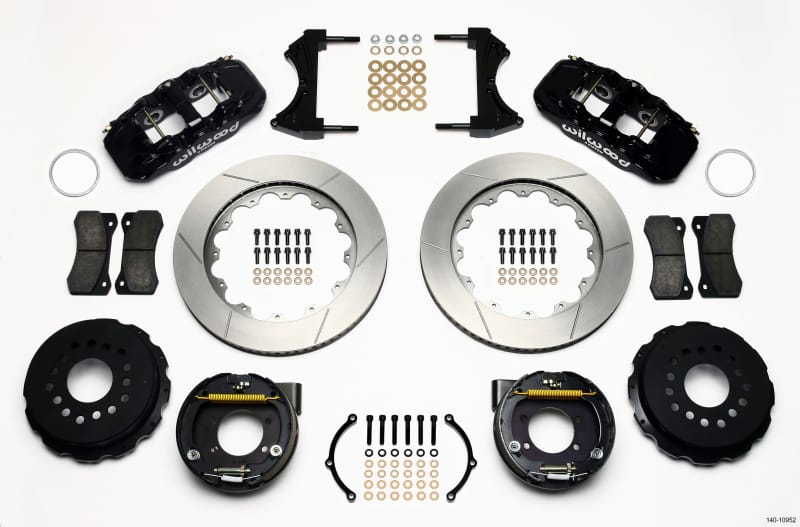 Wilwood — Wilwood AERO4 Rear P-Brake Kit 14.00in Ford 8.8 w/2.5in Offset-5 Lug
BRAKE KIT